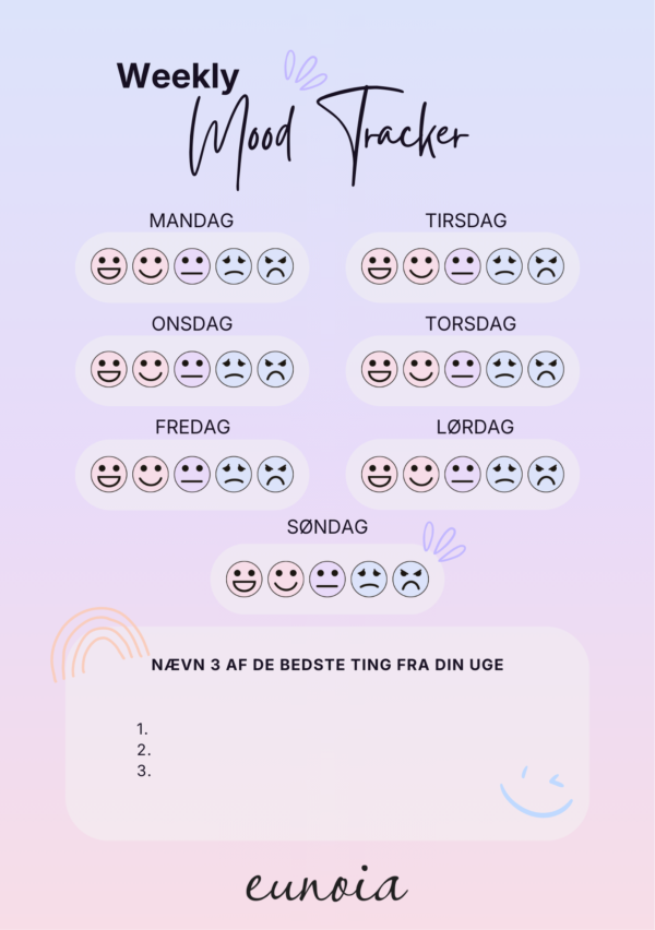 Weekly mood tracker